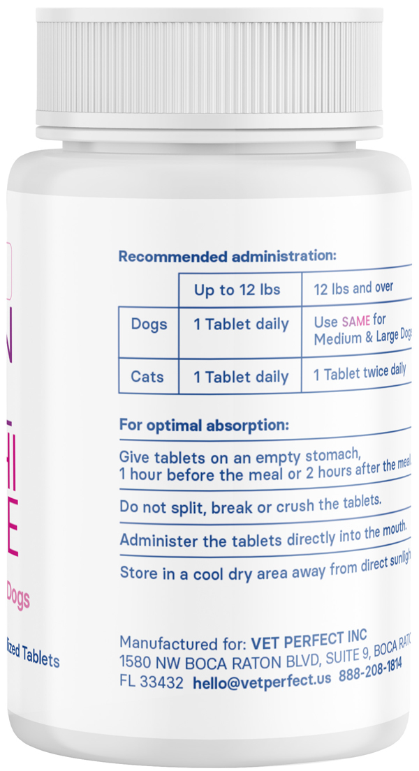 SAMe 90 mg 60 tablets for cats & small dogs 3