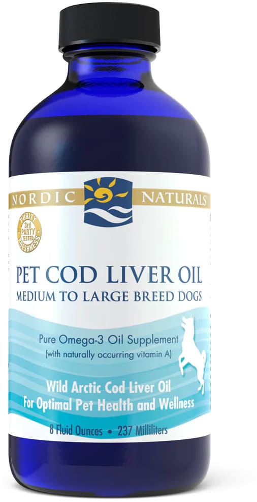Nordic Naturals Pet Cod Liver Oil for medium & large dogs 8 oz 1
