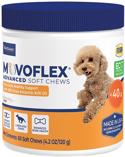 Movoflex Advanced Soft Chews	 60 count for dogs up to 40 lbs 1