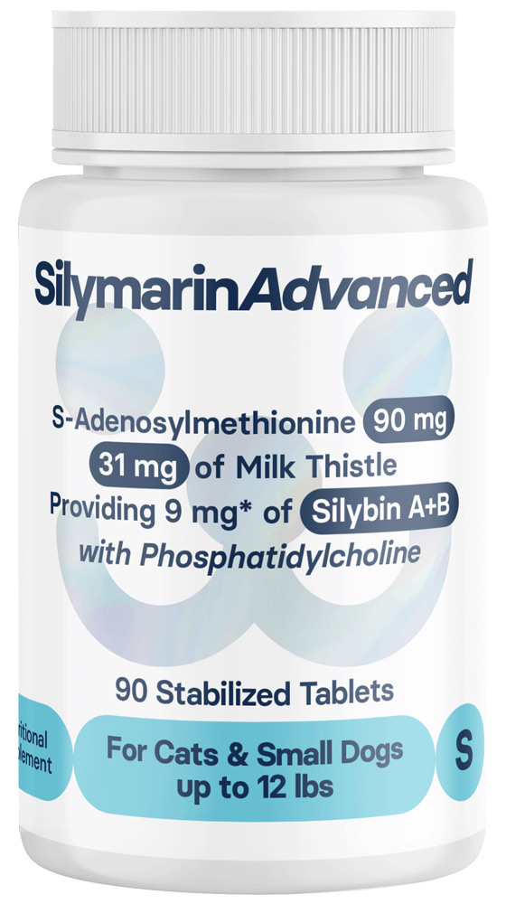 SilymarinAdvanced for cats & small dogs up to 12 lbs 90 tablets 90 mg 1