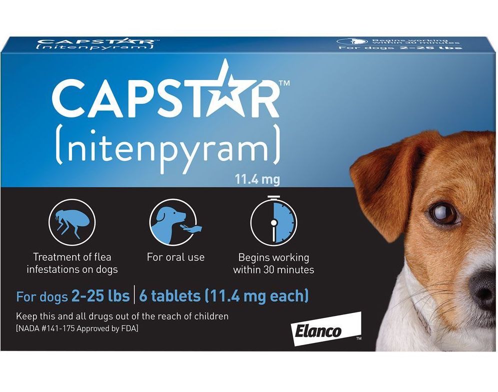 Capstar 6 tablets for dogs 2-25 lbs (Blue) 1