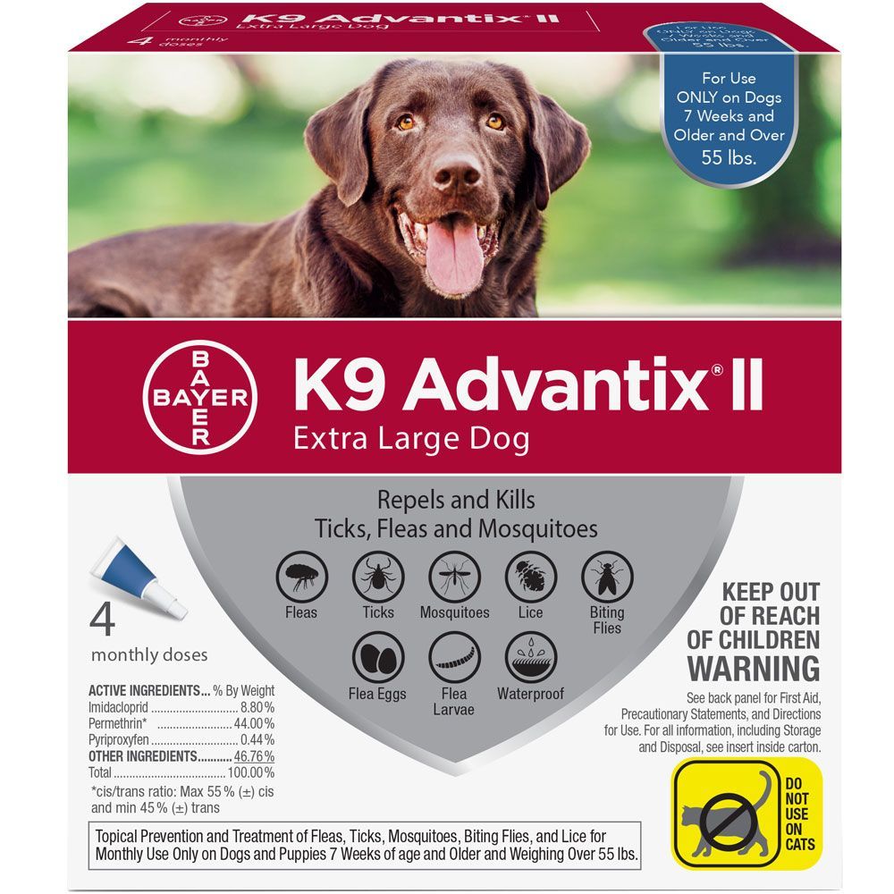 K9 Advantix II 4 doses for dogs over 55 lbs (Blue) 1