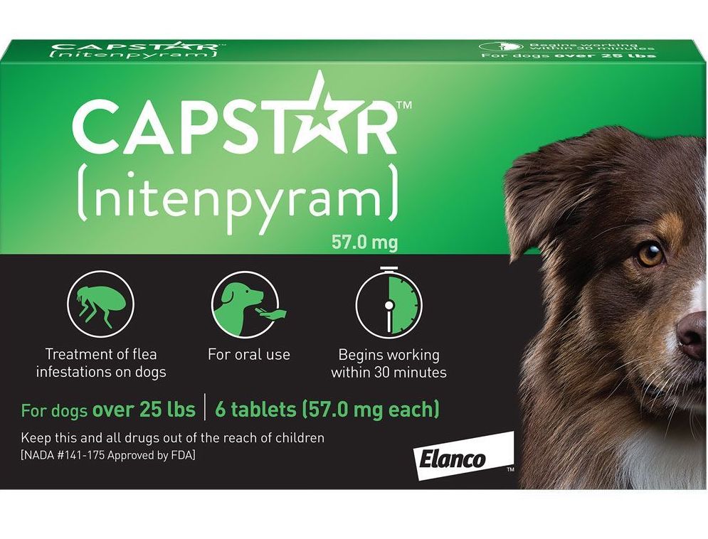 Capstar 6 tablets for dogs over 25 lbs (Green) 1
