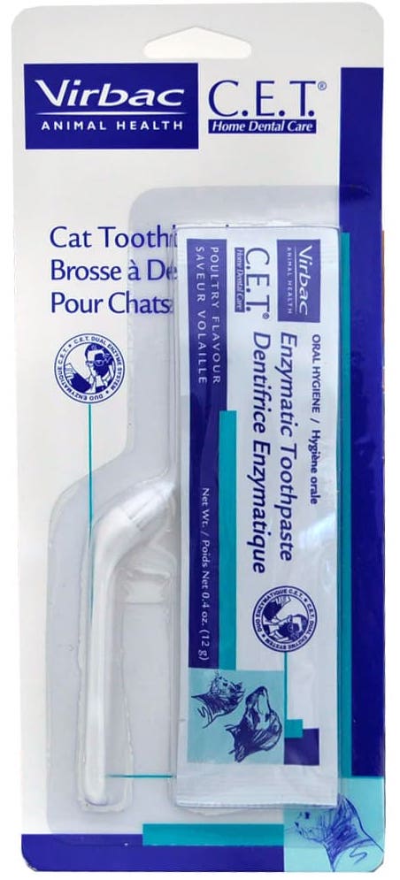 C.E.T. Cat Toothbrush with Enzymatic Toothpaste