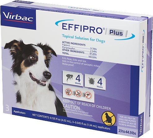 Effipro Plus para Perros 3 dosis para perros y cachorros de 23 a 44.9 libras 1