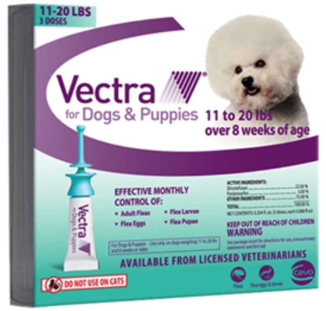 Vectra for Dogs 3 doses 11-20 lbs (Teal) 1