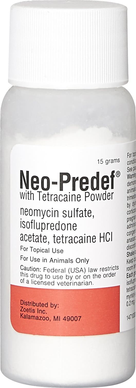 Neo-Predef con Tetracaine Polvo para Uso Tópico