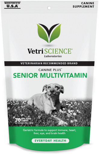 VetriScience Canine Plus Senior Multivitamin Bite-Sized Chews